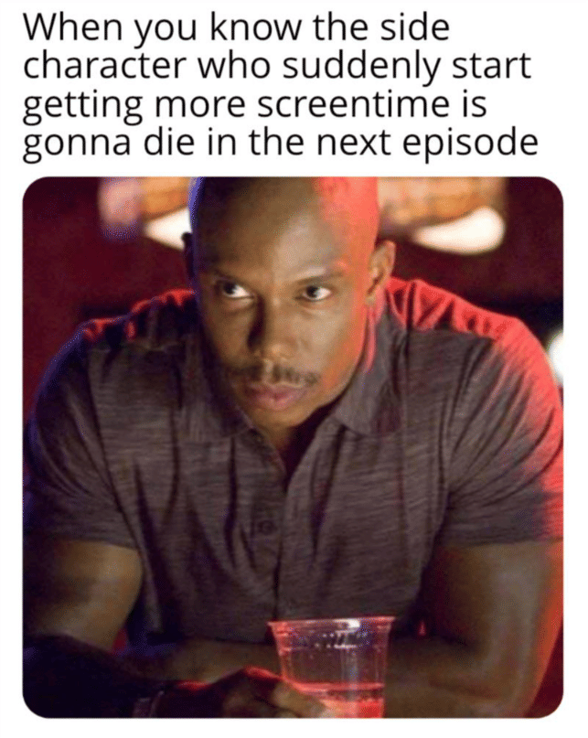 meme karakter pendukung dalam film dan serial