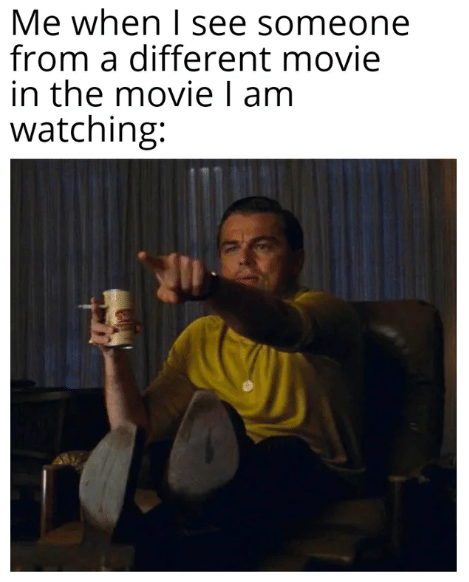 meme Leonardo DiCaprio ngeh sesuatu saat nonton film