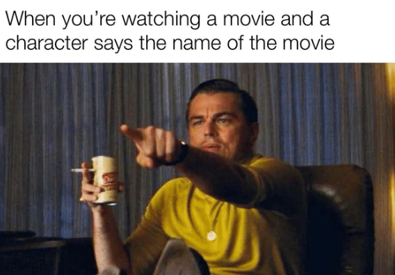 meme Leonardo DiCaprio ngeh sesuatu saat nonton film