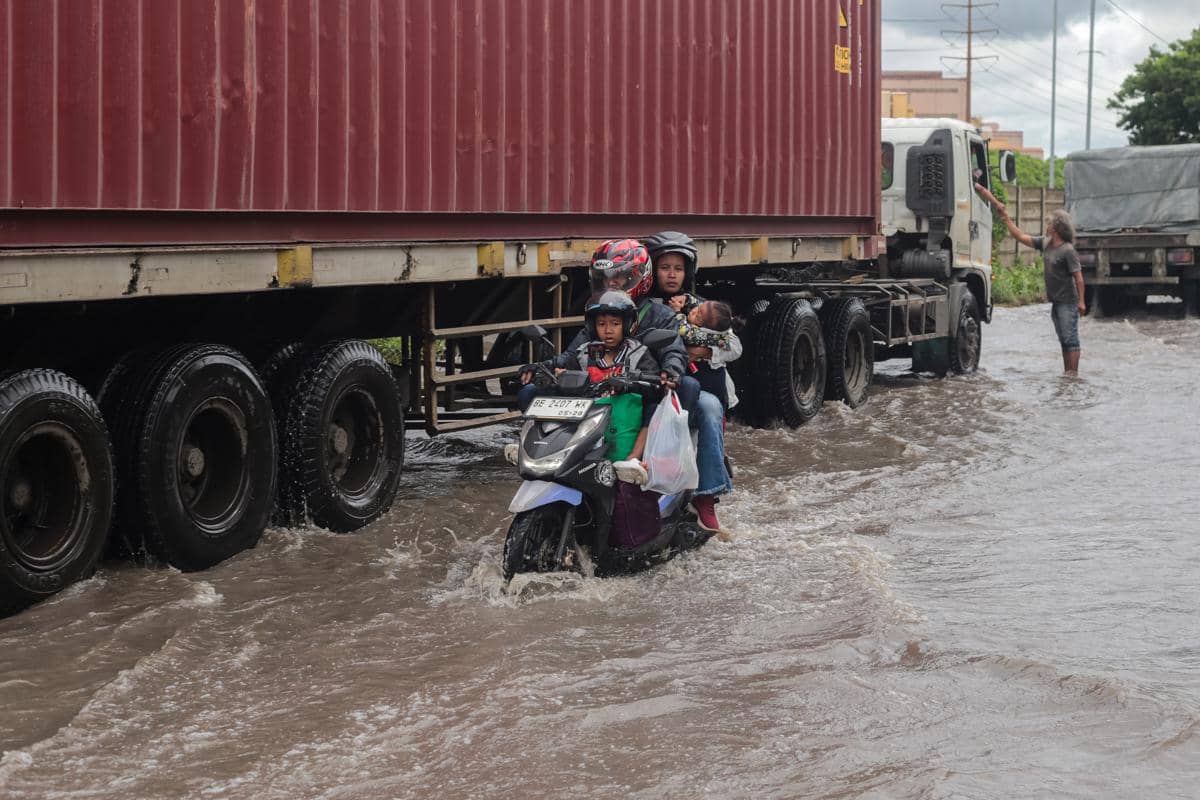 Banjir melanda wilayah Ciwandan, Cilegon pada awal Januari 2026