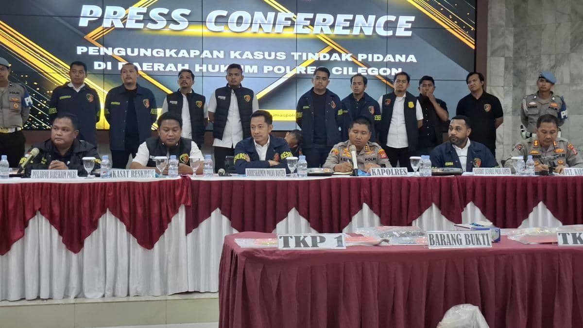 Polisi ekspose kasus pembunuhan Cilegon 