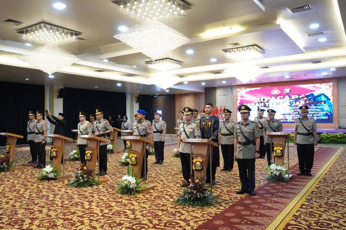 Sertijab sejumlah perwira polisi di lingkungan Polda Sumsel