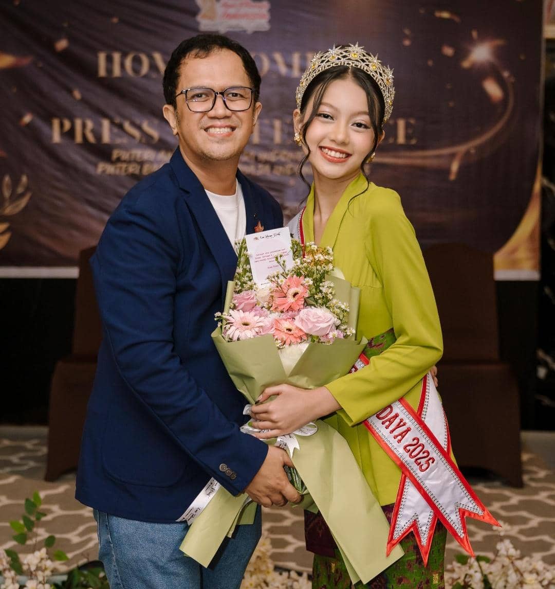 Irna Enggrasia Aurelia pelajar Sumsel yang menyabet gelar Puteri Anak Indonesia Budaya 2025