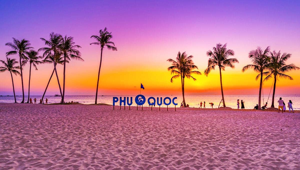 potret sunset di Phu Quoc, Vietnam