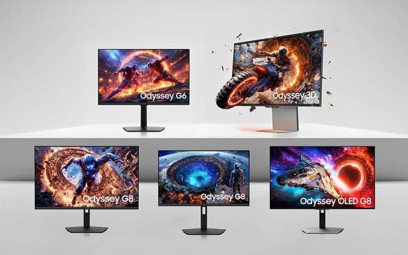 Monitor gaming Samsung terbaru dengan layar 3D 6K pertama di dunia