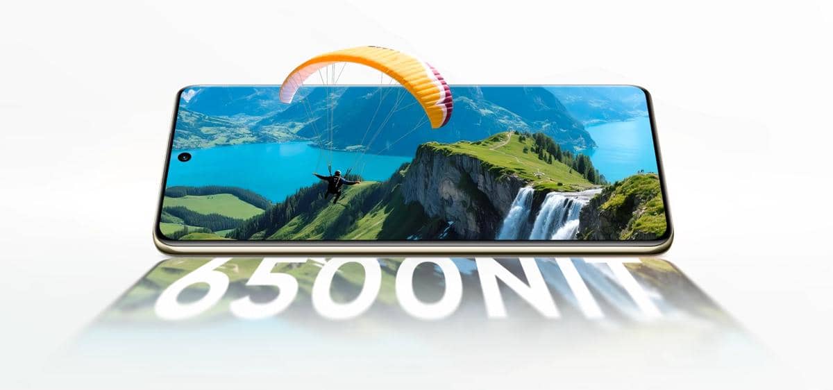 ilustrasi realme 16 Pro+ dengan layar 6500 nit