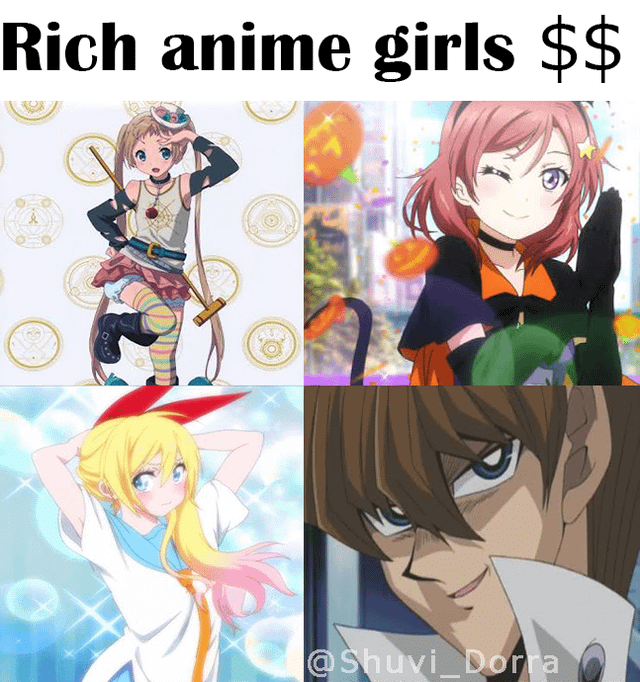 meme anime tentang kaya raya