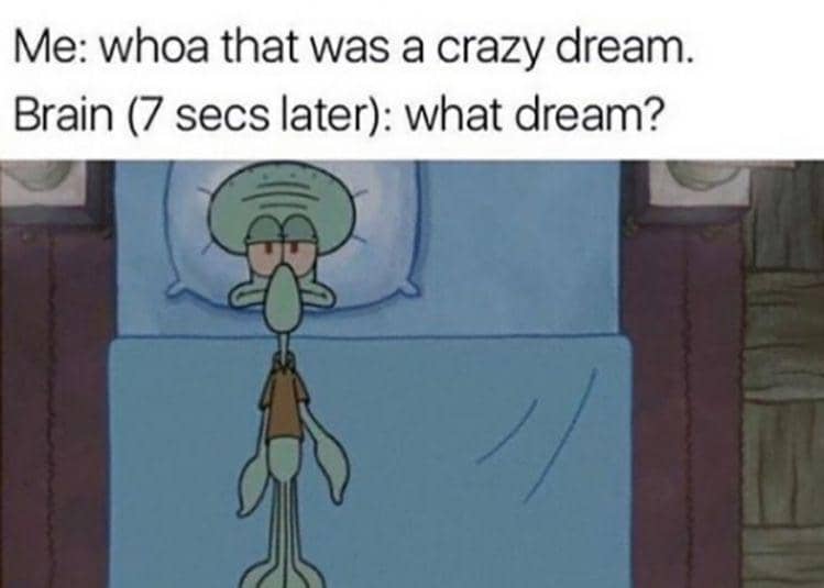 meme kartun tentang mimpi buruk