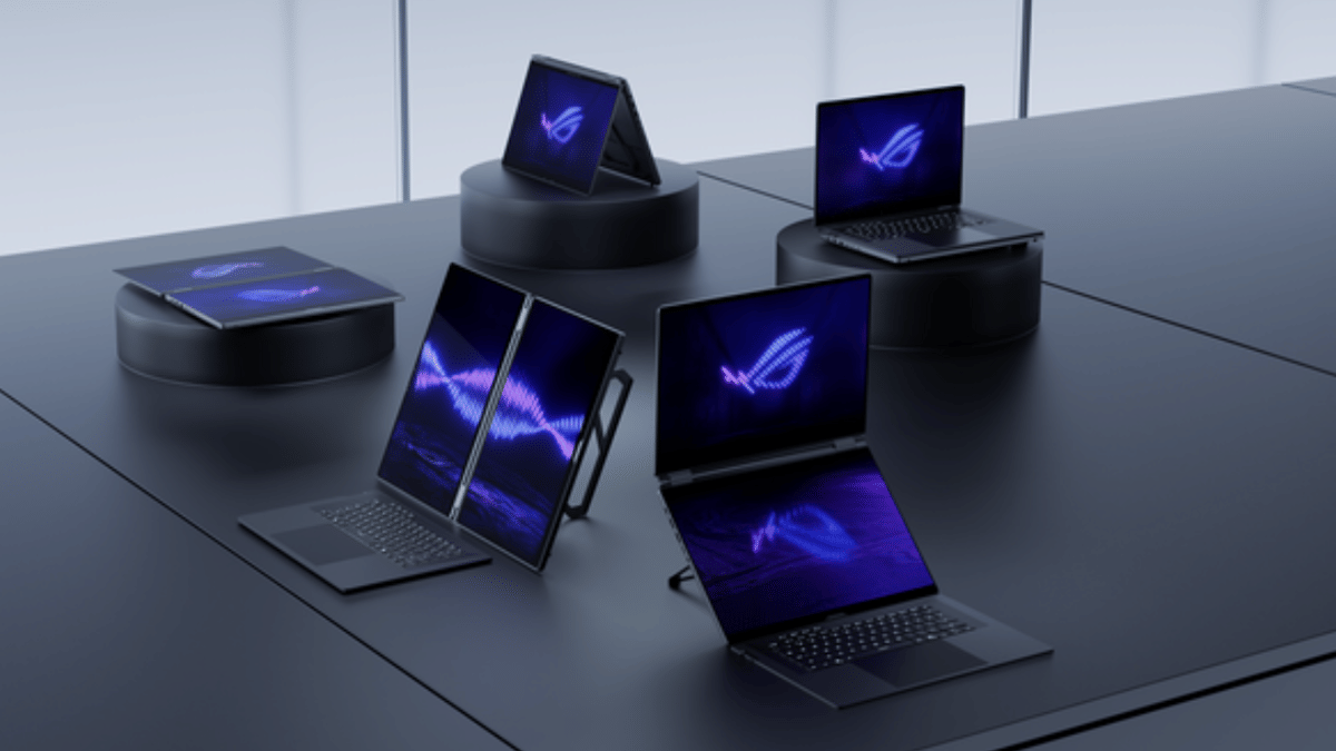 Tampilan berbagai mode ROG Zephyrus Duo