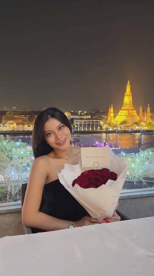 Perayaan 1 Bulan Pernikahan Hanum Mega dan Rafly (instagram.com/real.hanummegaa)