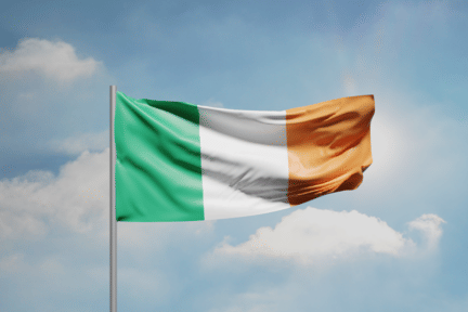 Ilustrasi bendera Irlandia