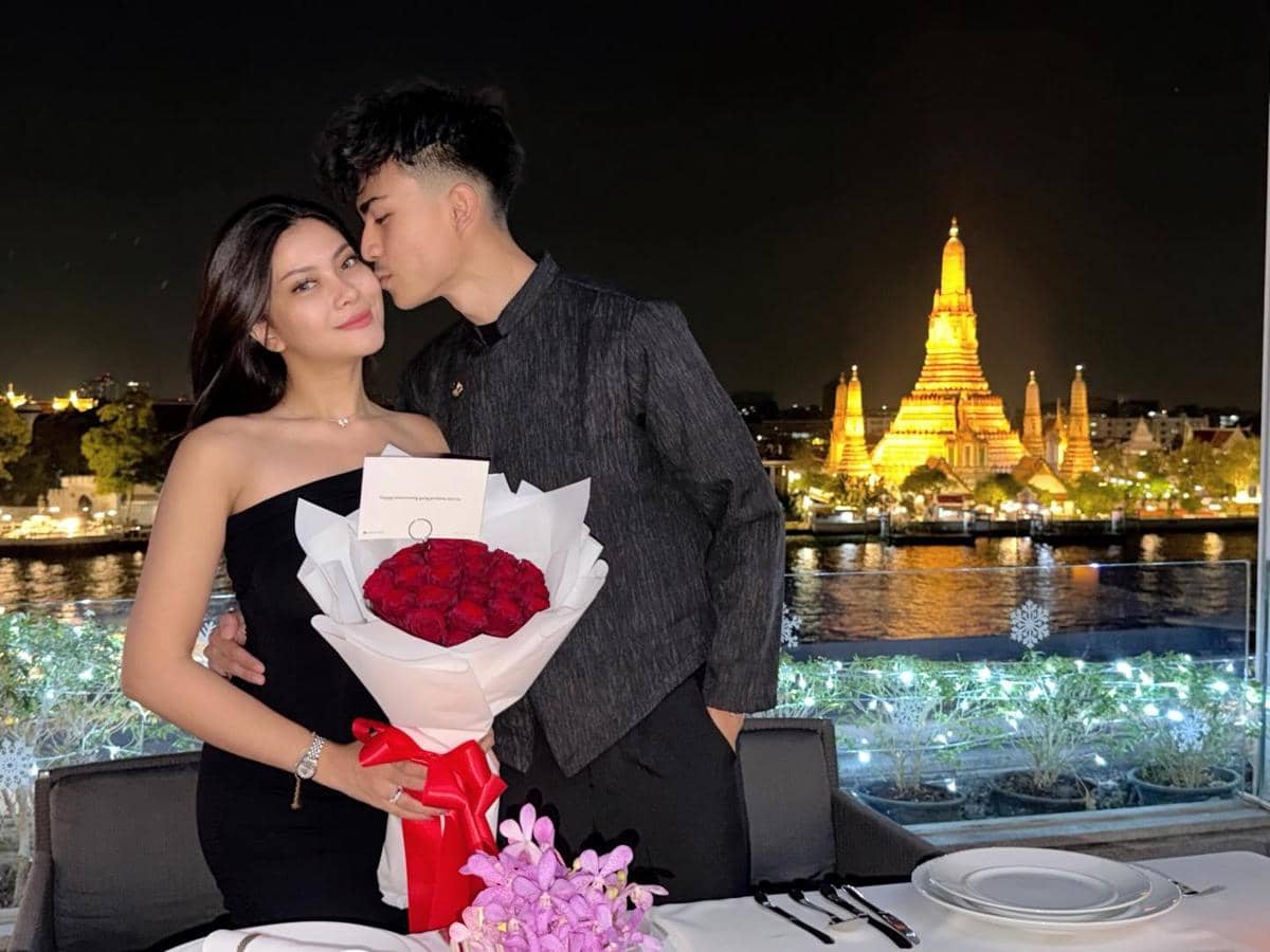 Perayaan 1 Bulan Pernikahan Hanum Mega dan Rafly (instagram.com/real.hanummegaa)