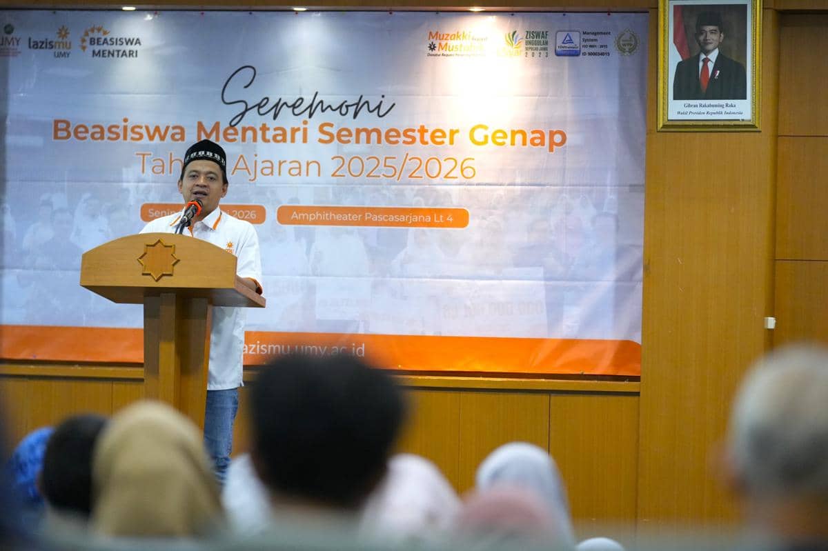 ‎Manajer Operasional Eksekutif Lazismu UMY, Rozikan . (Dok. Humas UMY)