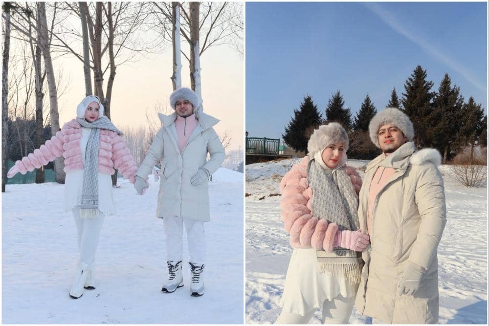 Tasyi Athasyia dan suami rayakan anniversary di Kota Harbin.