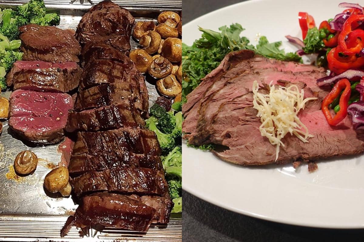 hidangan steik chateaubriand dan tenderloin