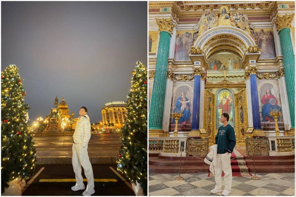 Andi Arsyil mengunjungi Saint Isaac’s Square.