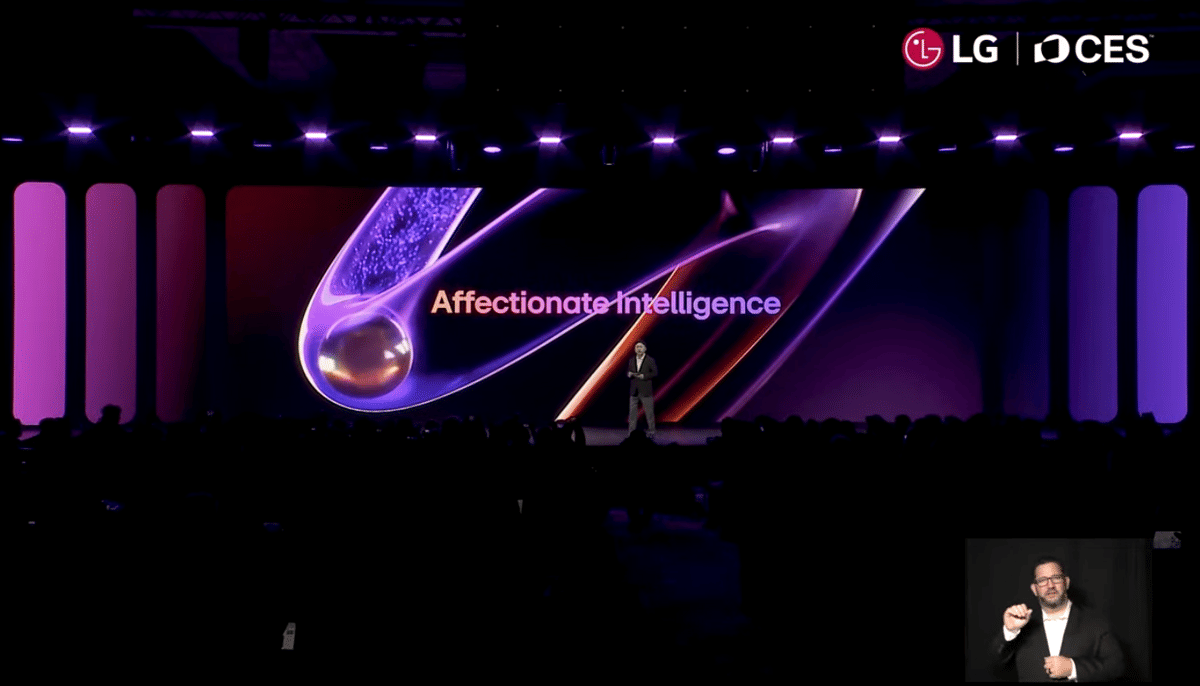 LG memamerkan kelanjutan visi dari Affectionate Intelligence pada sesi LG World Premiere 