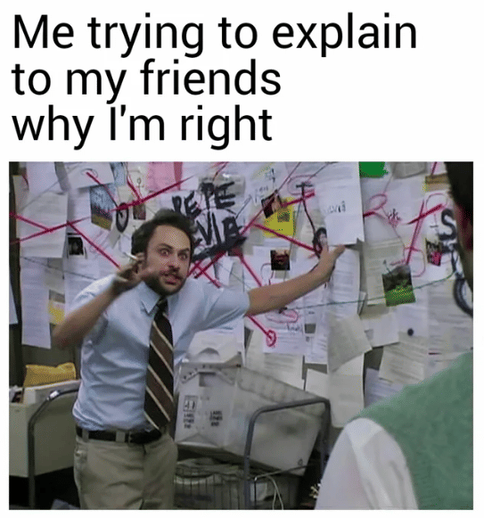 meme debat dengan teman