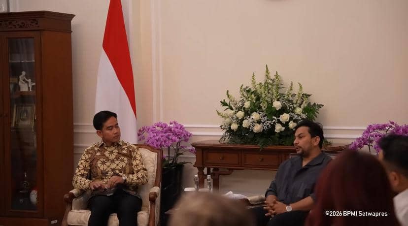 potret pertemuan sejumlah artis dengan Wapres Gibran Rakabuming