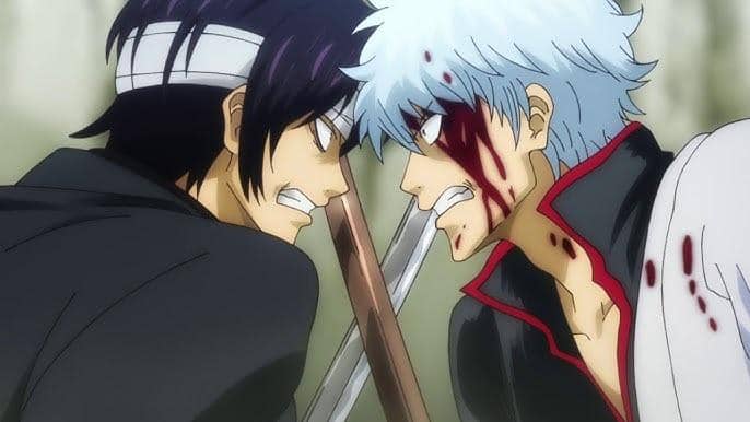 Gintoki vs Shinsuke