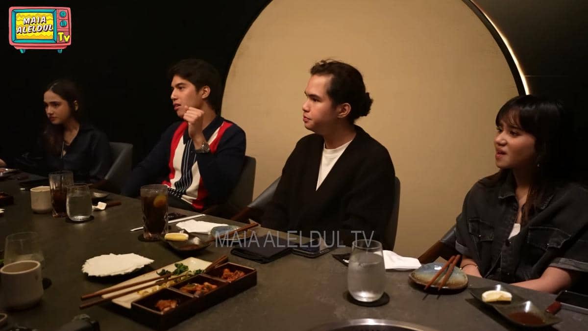 Potret family dinner Maia Estianty