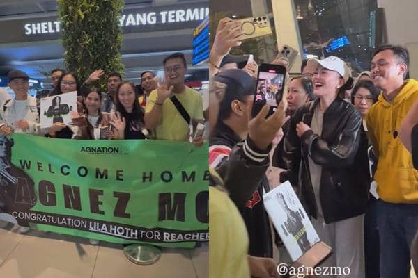 Agnez Mo Pulang ke Indonesia, Disambut Penggemar (instagram.com/the.agnation)
