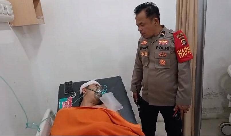 Bentrokan dua kelompok di depan PS Mall Palembang
