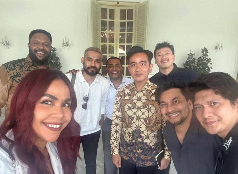 potret pertemuan sejumlah artis dengan Wapres Gibran Rakabuming