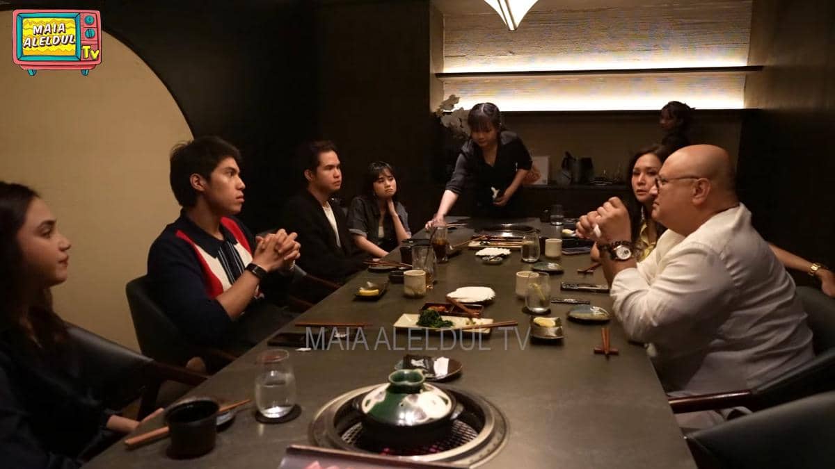 Potret family dinner Maia Estianty