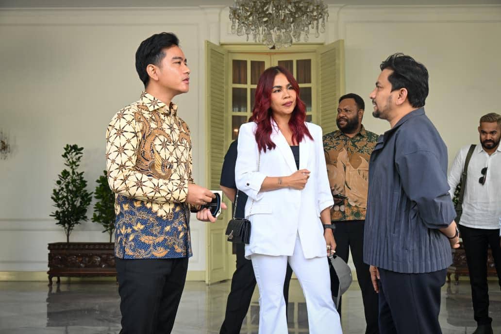 potret pertemuan sejumlah artis dengan Wapres Gibran Rakabuming
