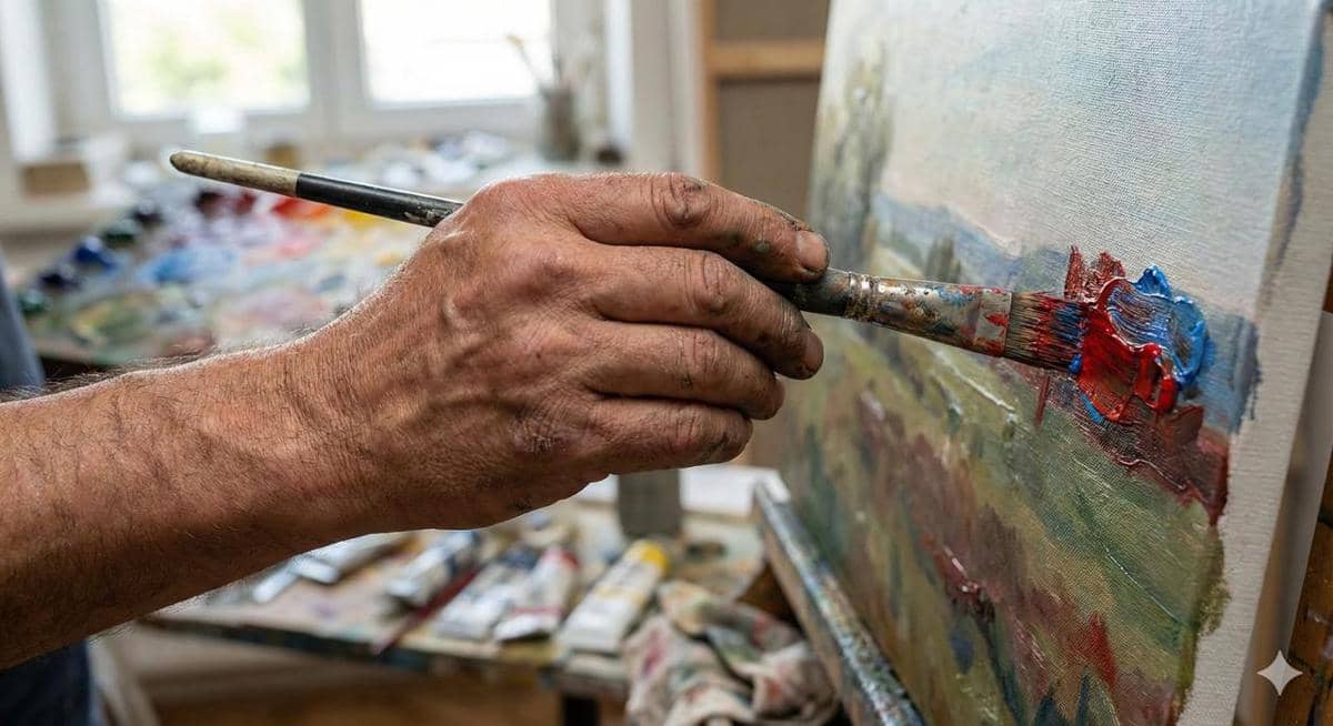 Ilustrasi melukis (dibuat menggunakan Google Gemini)