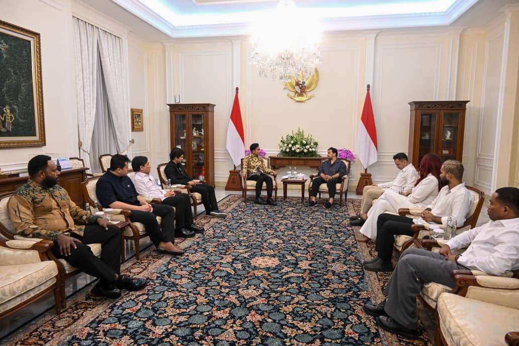 potret pertemuan sejumlah artis dengan Wapres Gibran Rakabuming