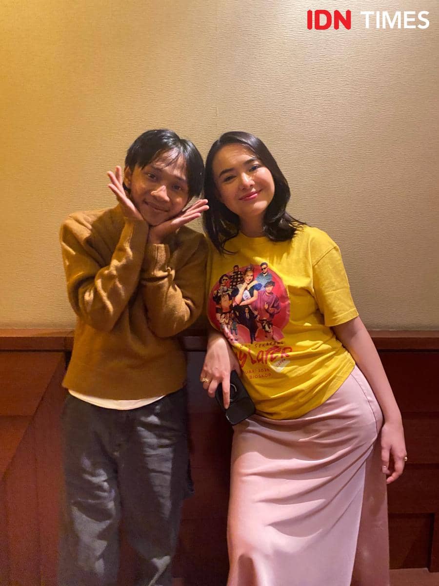 potret Amanda Manopo di presscon film Caper