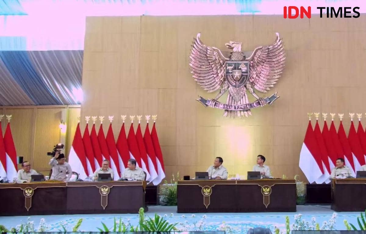 Presiden RI, Prabowo Subianto dalam Retret Kabinet Merah Putih Jilid II di Hambalang.