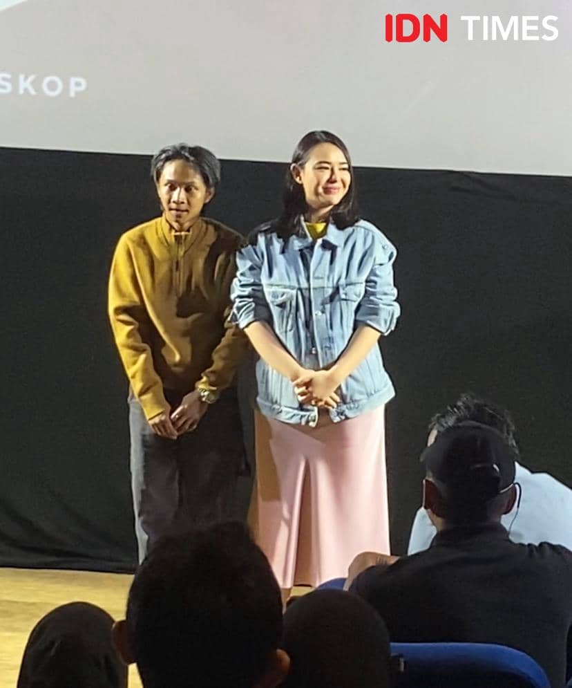 potret Amanda Manopo di presscon film Caper