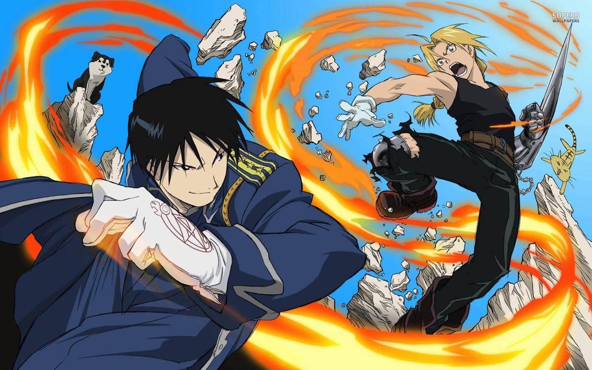 Edward Elric vs Roy Mustang 