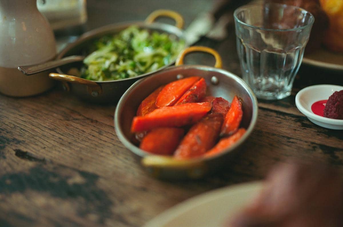 ilustrasi roasted baby carrot