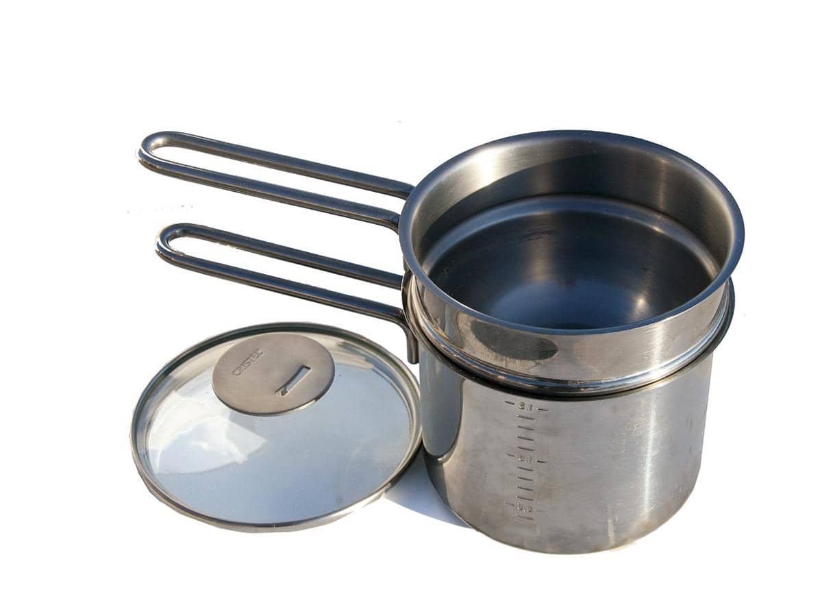 ilustrasi panci untuk metode bain-marie