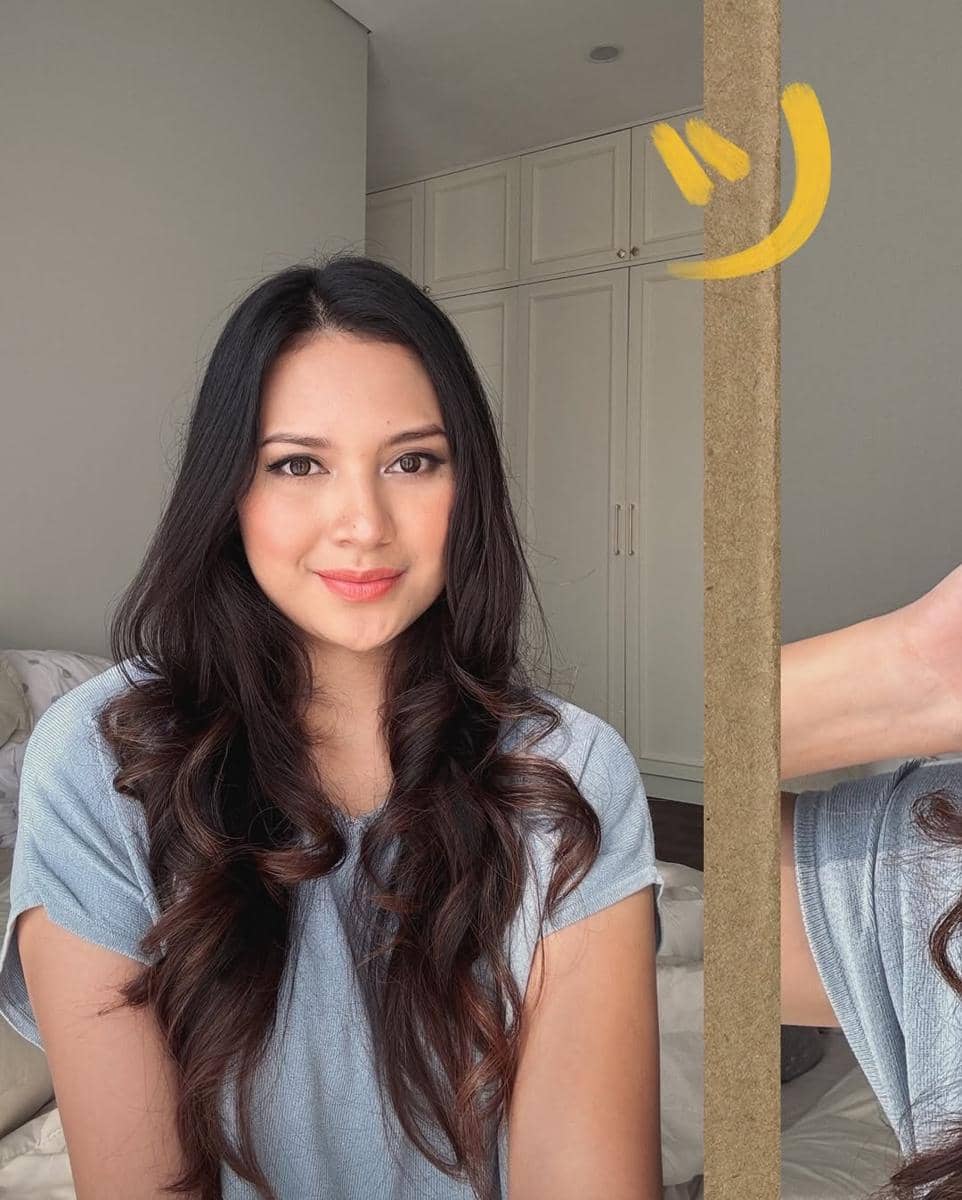 referensi gaya rambut simpel ala Indah Permatasari 