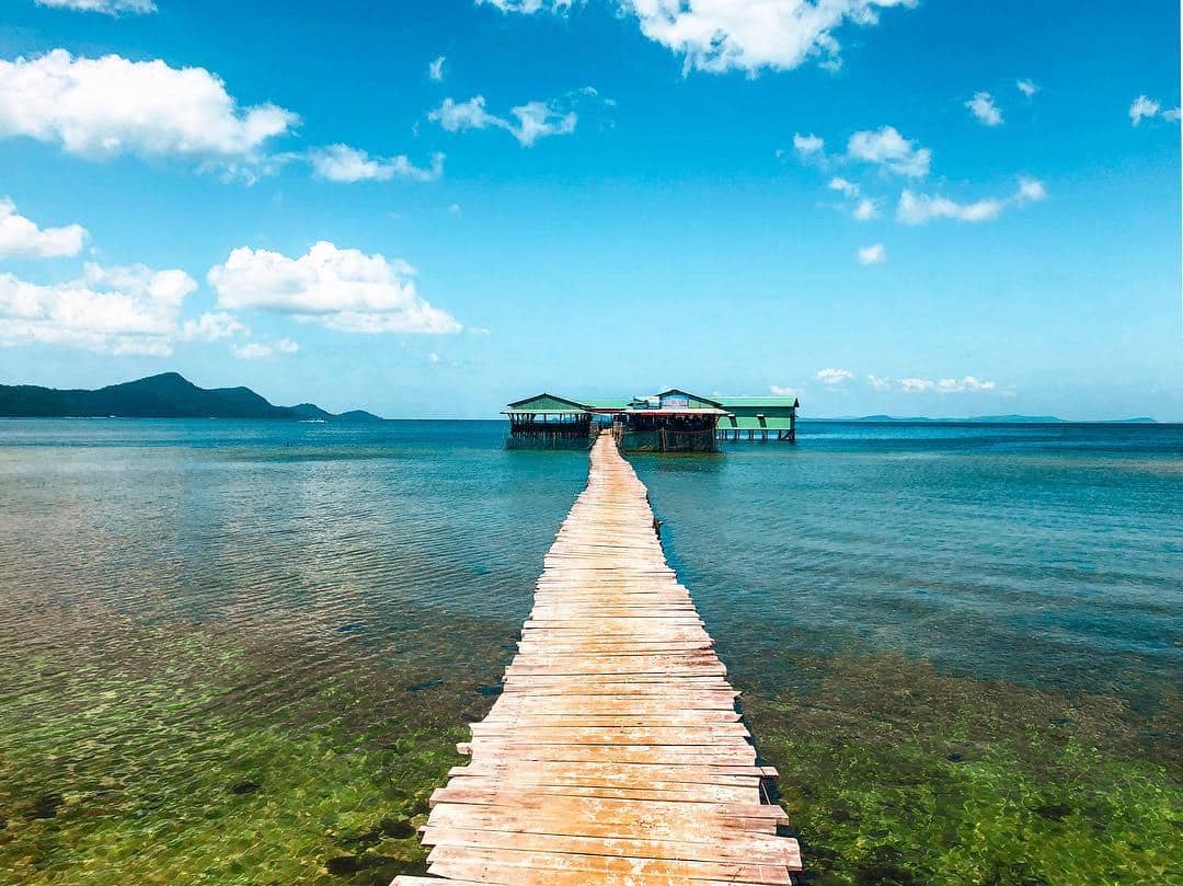 potret pemandangan di Rach Vem Beach