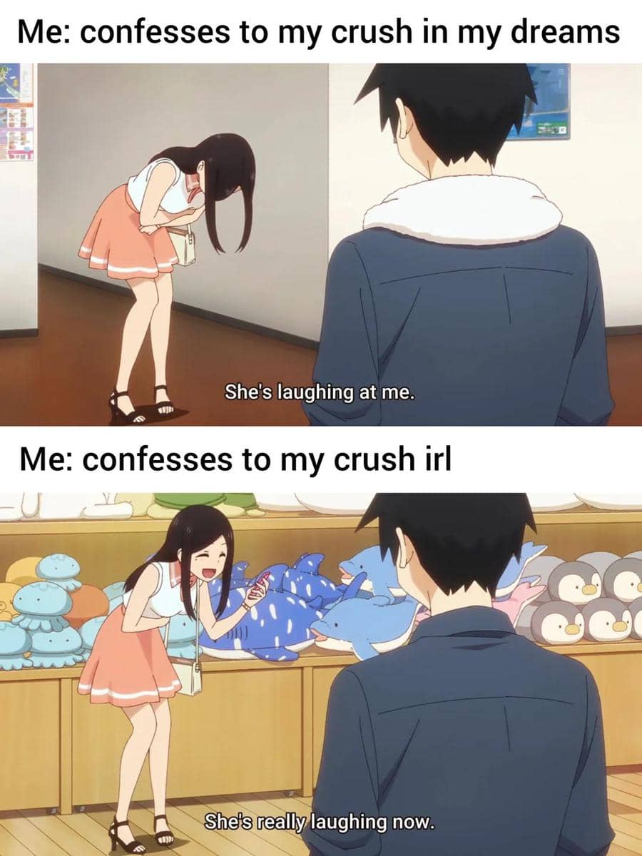 meme anime tentang gebetan