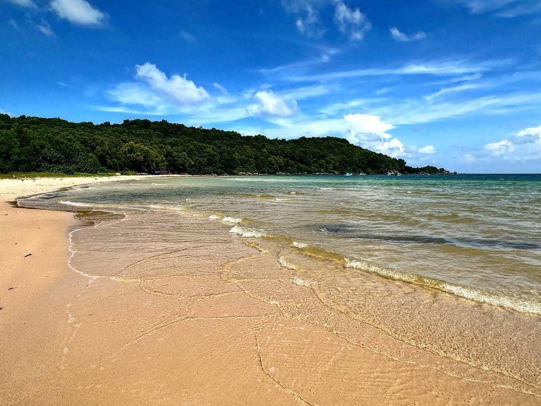 potret pemandangan di Khem Beach