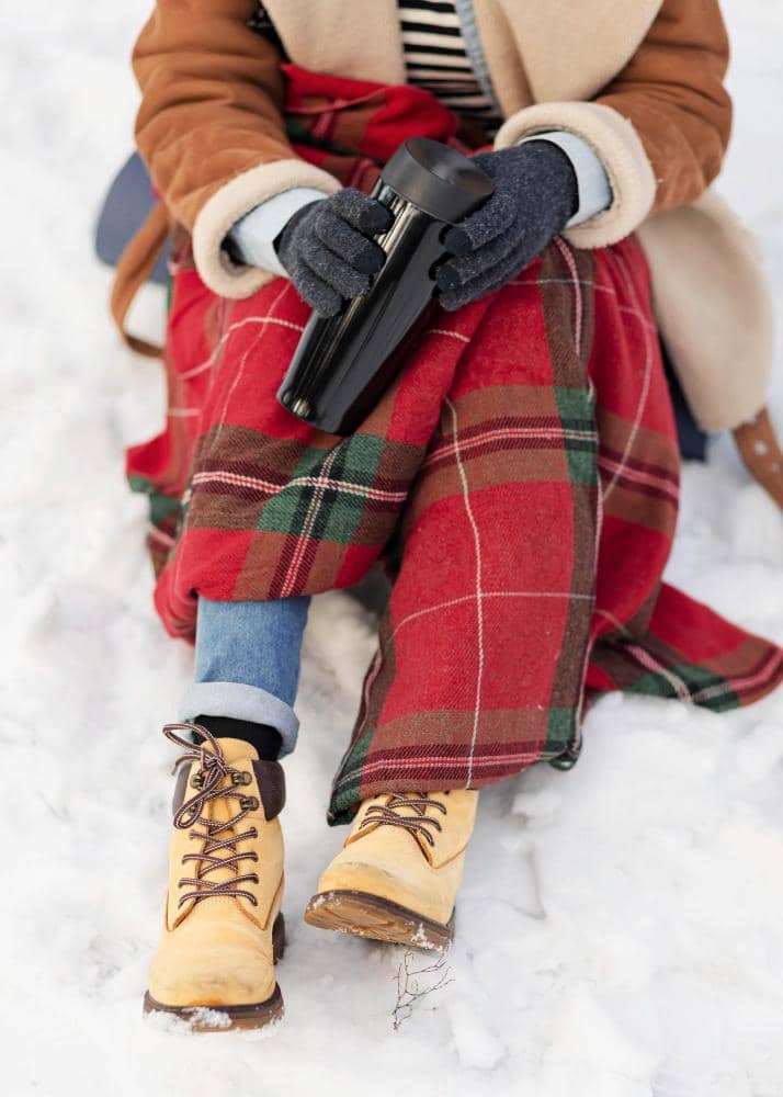 Ilustrasi pakaian musim dingin 