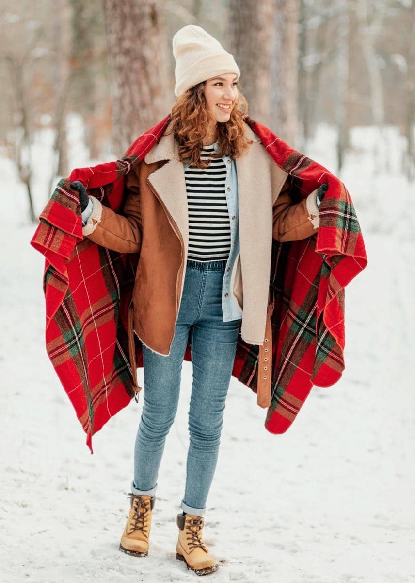 Ilustrasi pakaian musim dingin