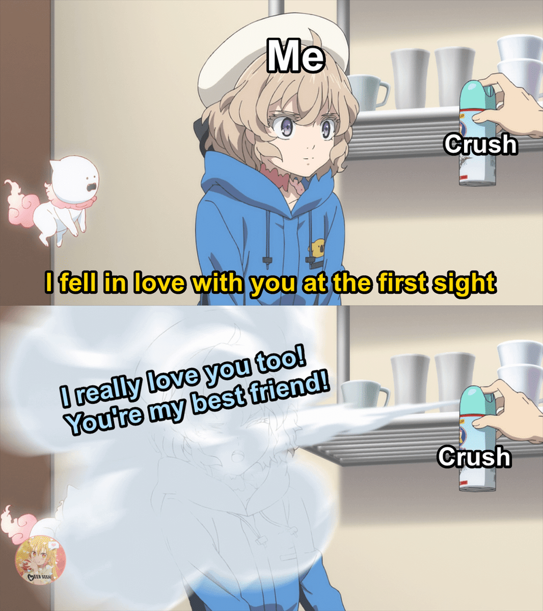 meme anime tentang gebetan