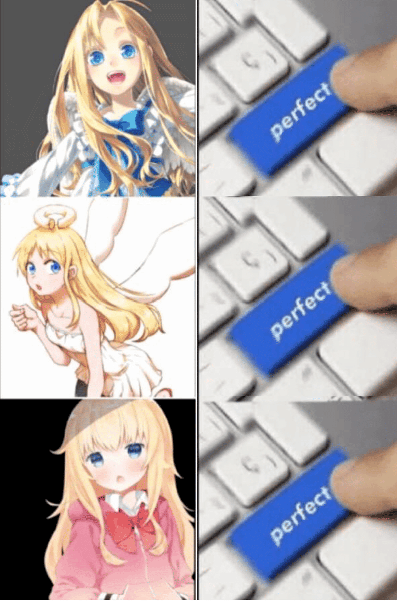 meme anime tentang malaikat