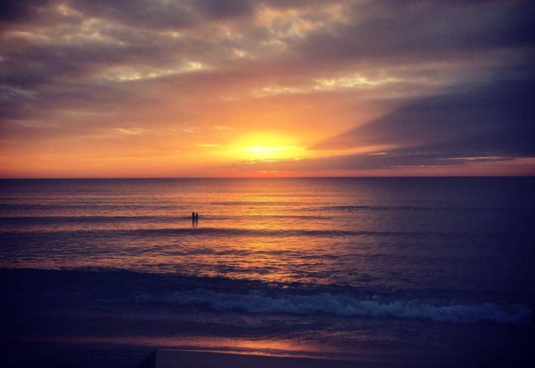 potret pemandangan di Ong Long Beach