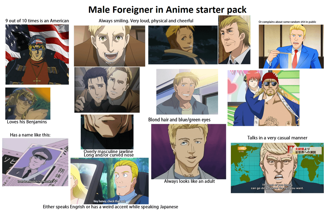 meme ciri khas karakter dan genre anime