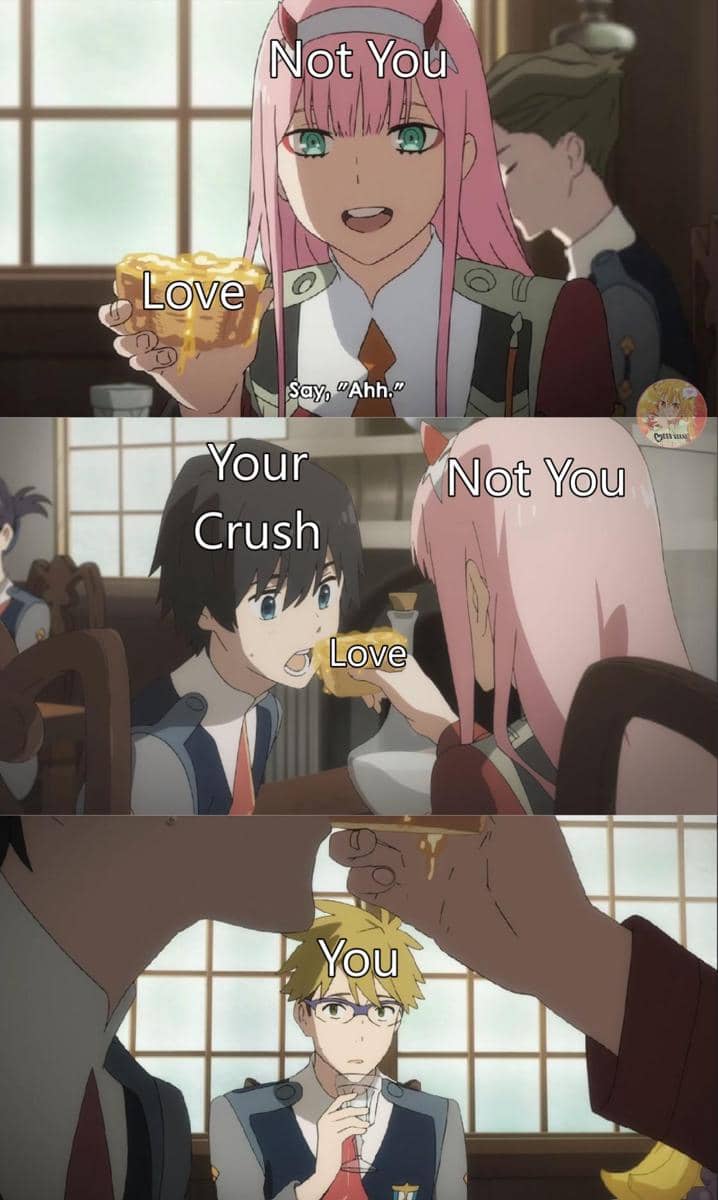 meme anime tentang gebetan