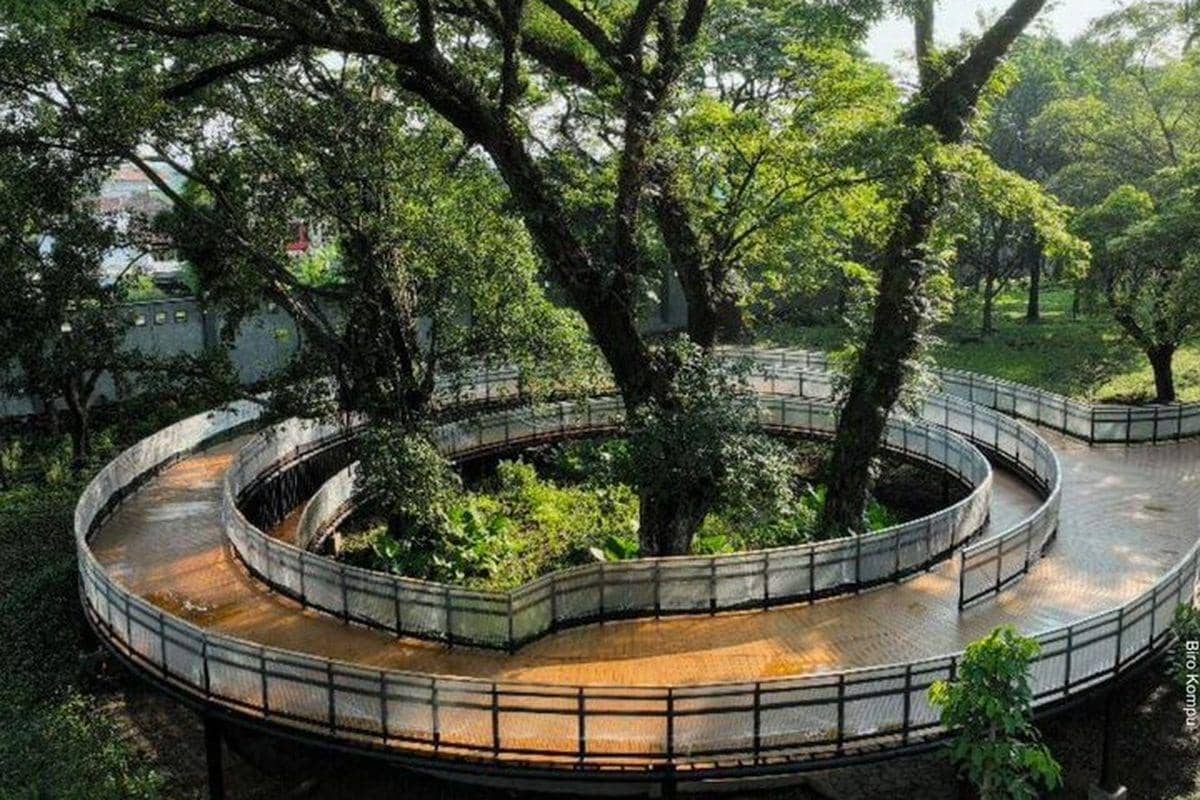Penampakan baru Kawasan Taman Balekambang di Kota Surakarta, Provinsi Jawa Tengah.